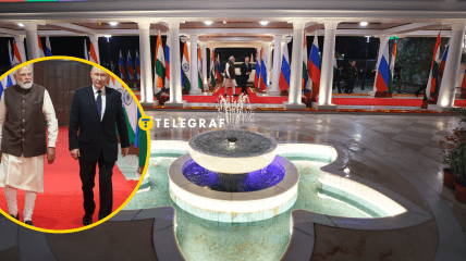 Нарендра Моди и Владимир Путин в Нью-Дели 4 декабря 2025 года