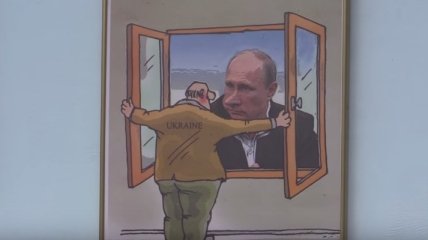 В Северодонецке прошла выставка карикатур на Путина (Видео)
