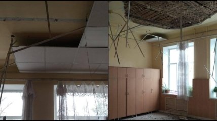 В российской школе потолок обрушился прямо на учеников (фото)