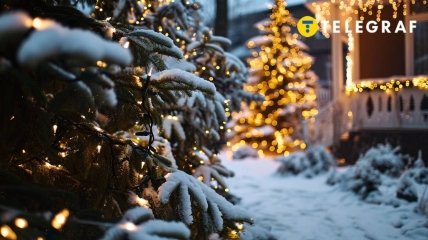 Сніг або його відсутність на Різдво має своє народне значення та пророцтво (фото створене за допомогою ШІ)