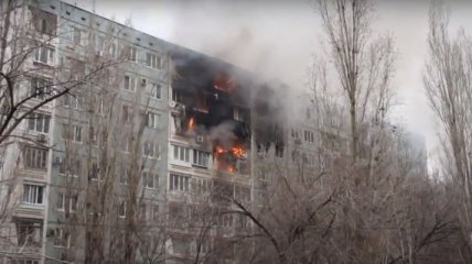 В жилом доме в Волгограде произошел взрыв газа (Видео)