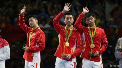 Рио-2016. Настольный теннис: Китай - чемпионы в команде