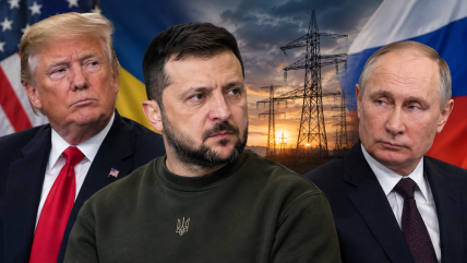 Дональд Трамп, Владимир Зеленский и Владимир Путин