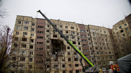 Дрон зруйнував кілька поверхів