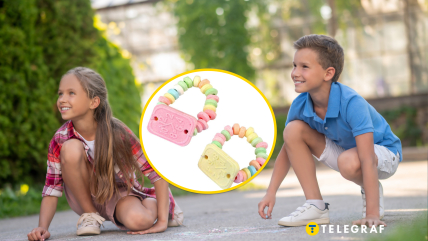 Дети, сладкие браслеты