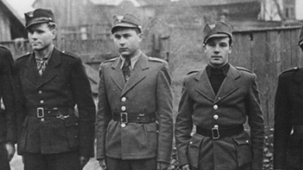 Члены Карпатской Сечи в строю. Конец февраля – начало марта 1939 года