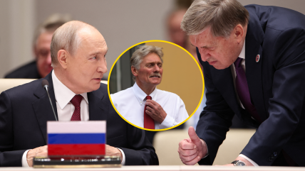 Владимир Путин, Дмитрий Песков и Юрий Ушаков