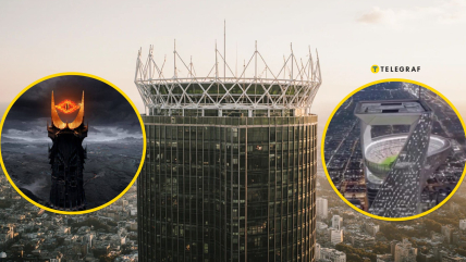 Стадіон на даху хмарочоса порівняли із відомою вежею із "Володаря перснів"