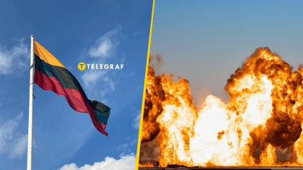 Вибух у Литві спричинив масштабну пожежу