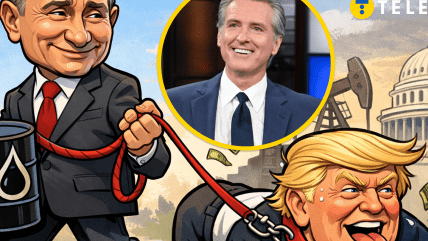 Владимир Путин, Гэвин Ньюсом и Дональд Трамп