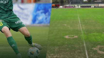 Стадіон "Іван" перед матчем "Реал Фарма" — "Нива"