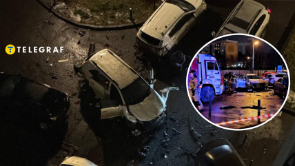 В Москве взорвался автомобиль