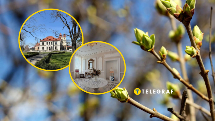 Подгорецкий дворец, весна