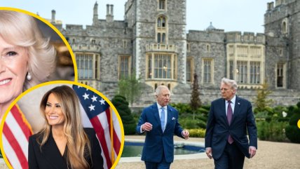 Король Чарльз, королева Камілла, Меланія та Дональд Трамп