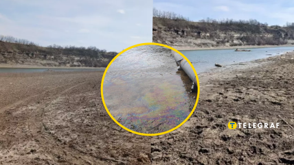 Вторая по величине река Украины уменьшилась практически вдвое