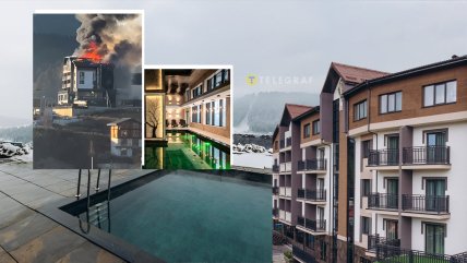 В Буковеле горит отель