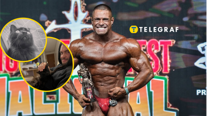 Каду Сантос та його кіт Бакі