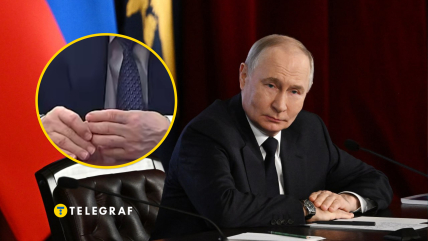 Владимир Путин, его ладони