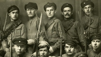 Латышские стрелки (на фото), как и балтийские матросы, были передовым отрядом большевиков во время октябрьского переворота и в годы Гражданской войны
