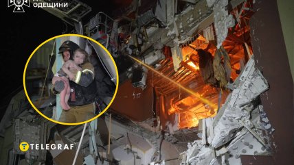 Из поврежденного дома спасли малыша