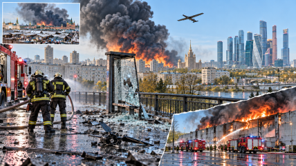 Москва после атаки
