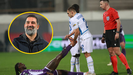 Главный тренер "Шахтера" Арда Туран и "динамовец" Константин Вивчаренко