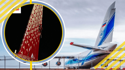 Літак Sukhoi Superjet має пошкодження