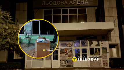 Под ударом оказалась также школа