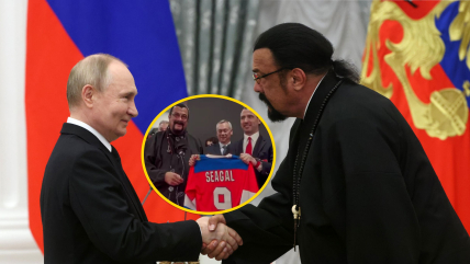 Владимир Путин и Стивен Сигал