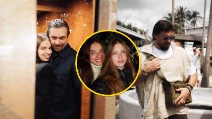 Александр Усик и Екатерина Усик с дочерью Елизаветой