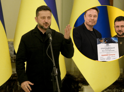 Владимир Зеленский и Илон Маск