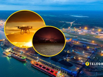 Порт Усть-Луга горит не первый день