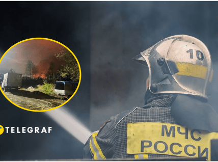 На нефтехранилище возник пожар