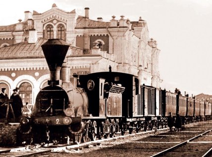 Архивное фото вокзала "Основа"