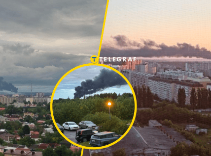 Горят резервуары с горючим