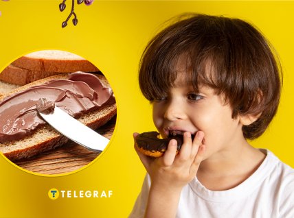 Шоколадное масло, мальчик с печеньем