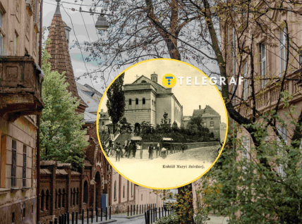 Вся улица застроена старыми особняками