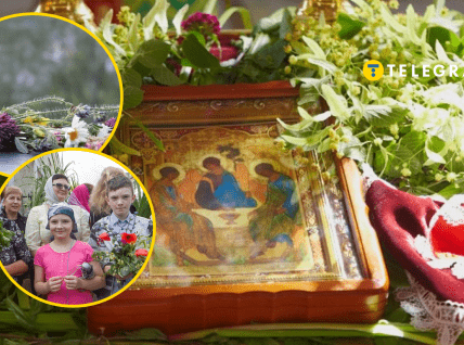 В этот день в храмах освящают зеленые веточки и цветы