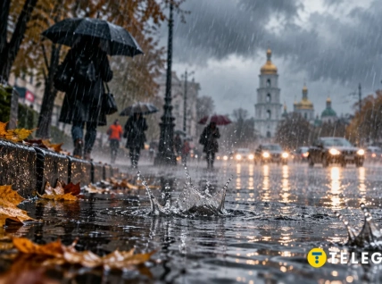 Осенние дожди в Украине