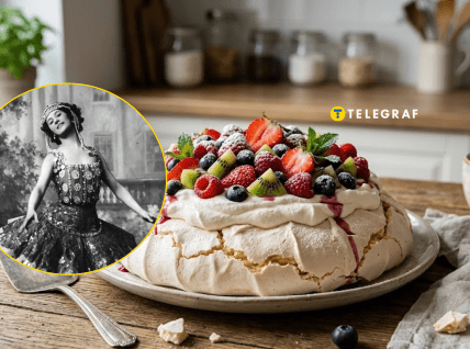 Анна Павлова и десерт, названный в ее честь