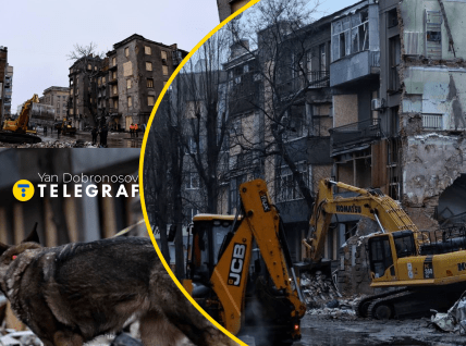 Разрушенный дом в Харькове