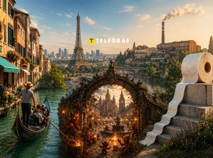 Населённые пункты в необычном воображении ИИ