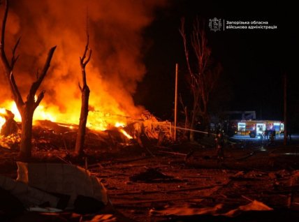 Из-за атаки возникло несколько пожаров
