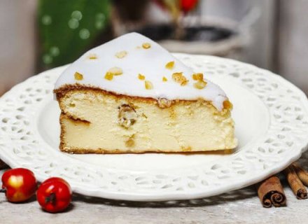 Чизкейк с сыром рикотта и изюмом