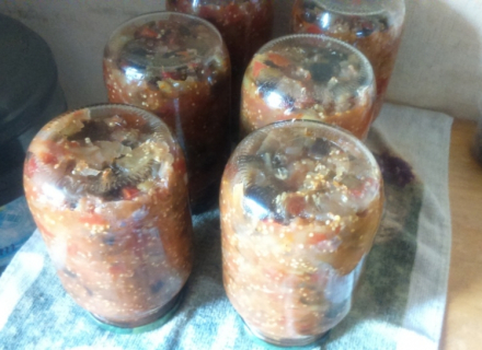 Баклажанная икра без уксуса