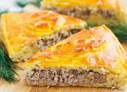 Национальный чувашский мясной пирог Хуплу