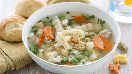 Суп с замороженным зеленым горошком (видео)