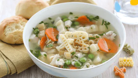 Суп с замороженным зеленым горошком (видео)