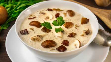 Грибной суп-пюре от Дженнифер Энистон