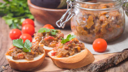 Сырая баклажанная икра: пошаговый рецепт